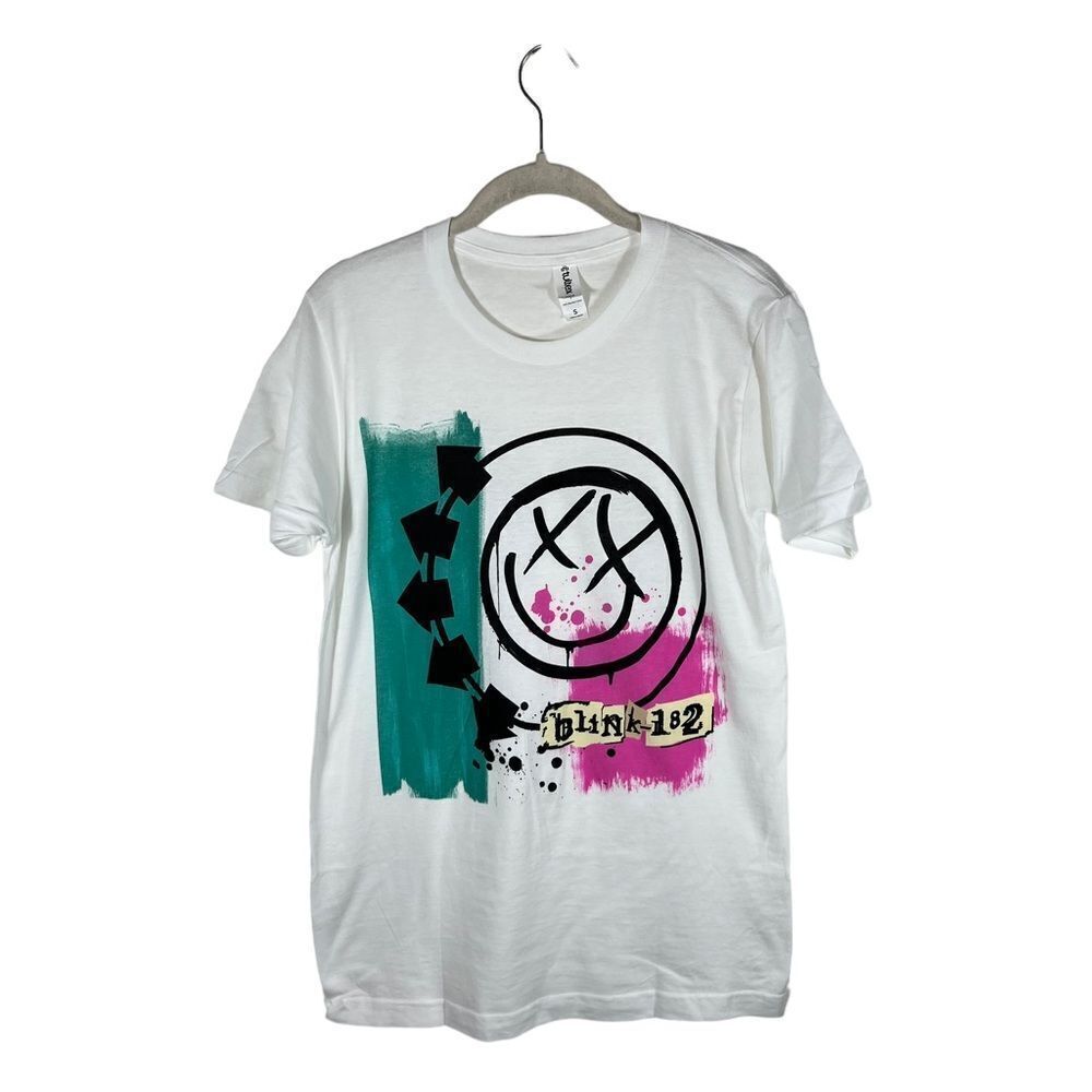 Tulex Blink 182 White Graphic T Shirt